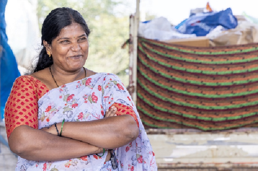 Indumathi, the voice of India's wastepickers at the Plastics Treaty, Uruguay